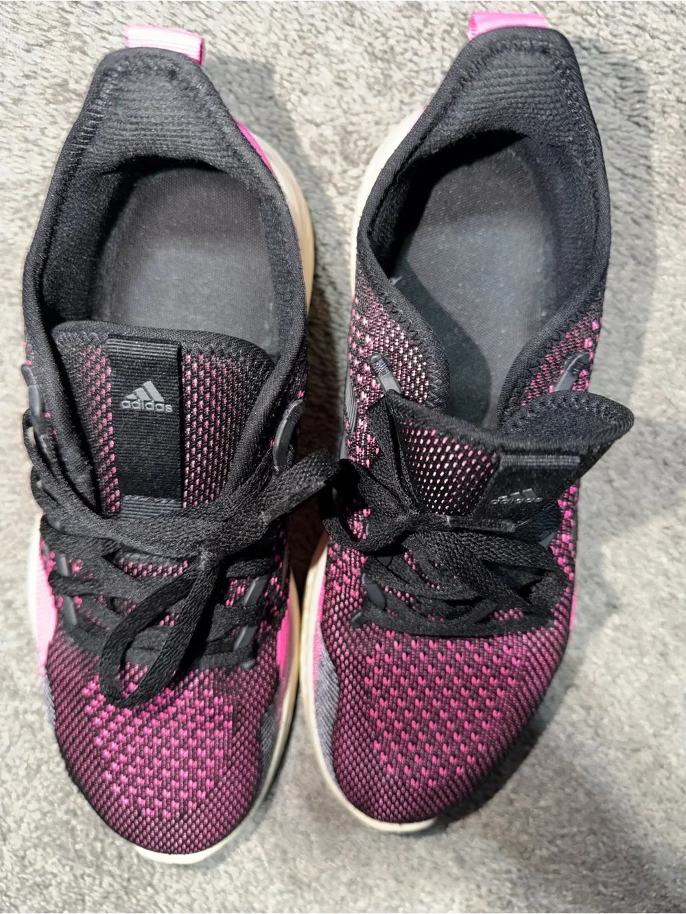 adidas Women's Knit Training Shoes in Black and Pink